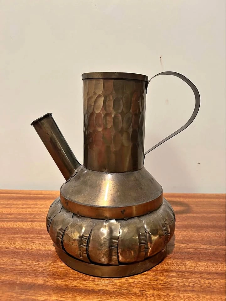 Vintage Hand-Hammered Metal Vessel (Copper/Brass?)