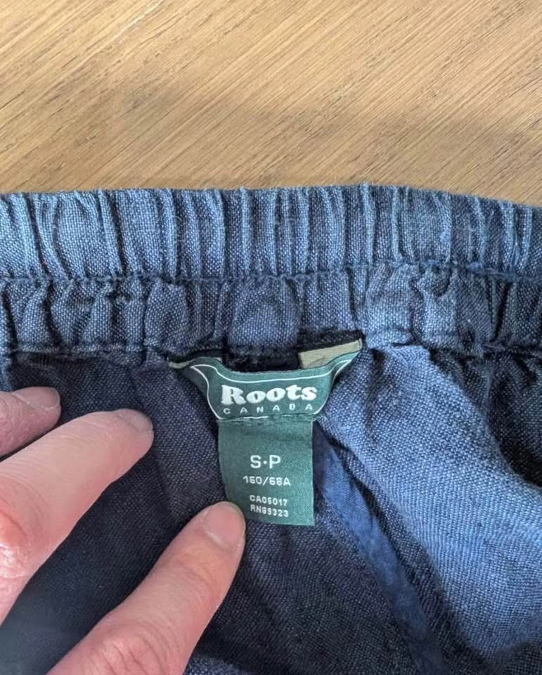 Roots Linen women Pants Sz Small - photo 5