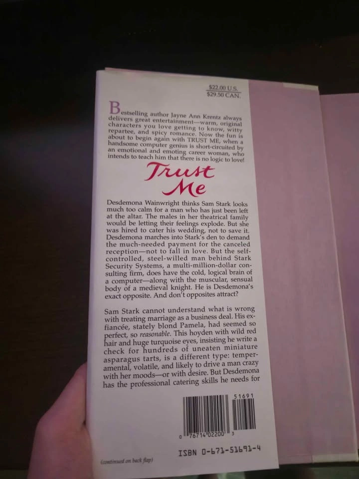 Trust Me by Jayne Ann Krentz Novel - photo 3