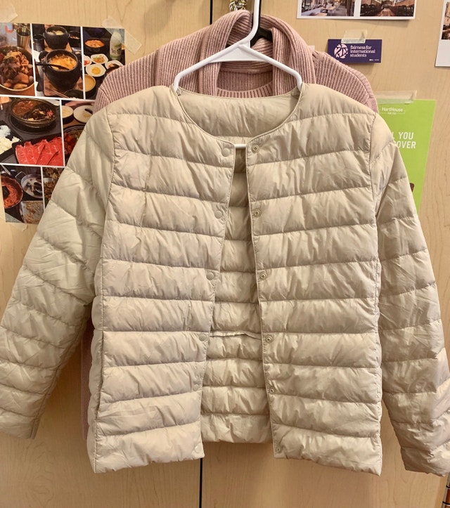 Ultra Light Down O Neck Variable V-Neck Jacket Layering Piece
