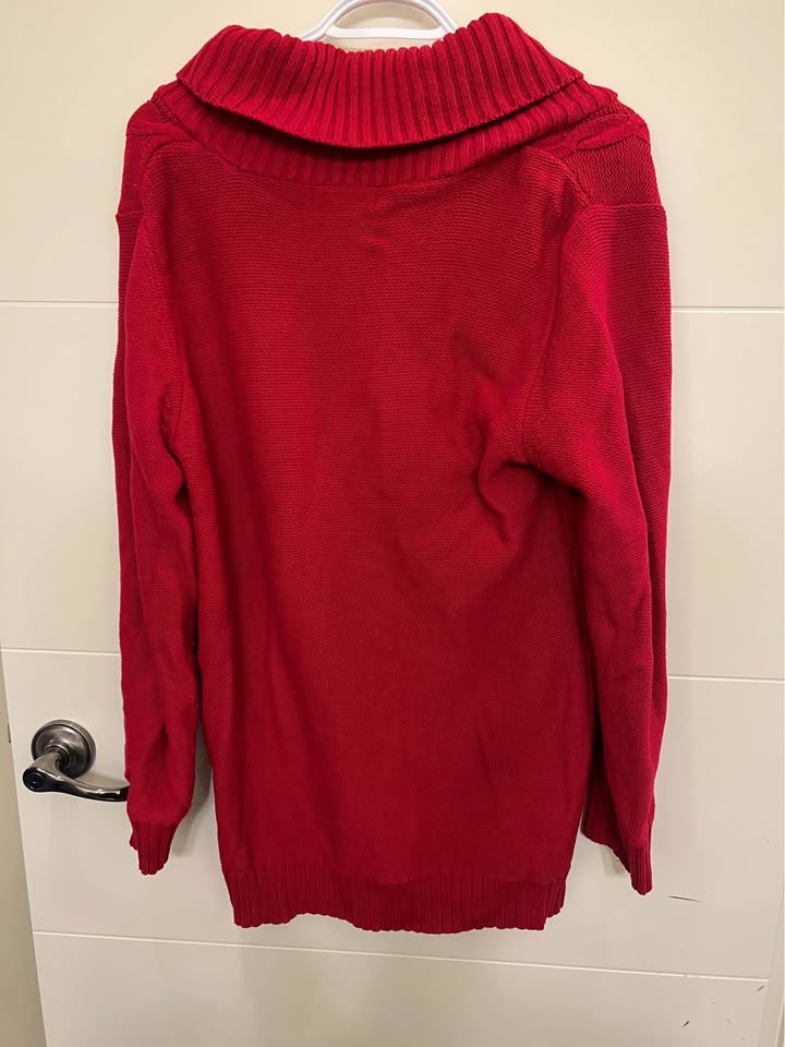 Women’s Style and Co Red V-Neck sweater size XL - photo 5
