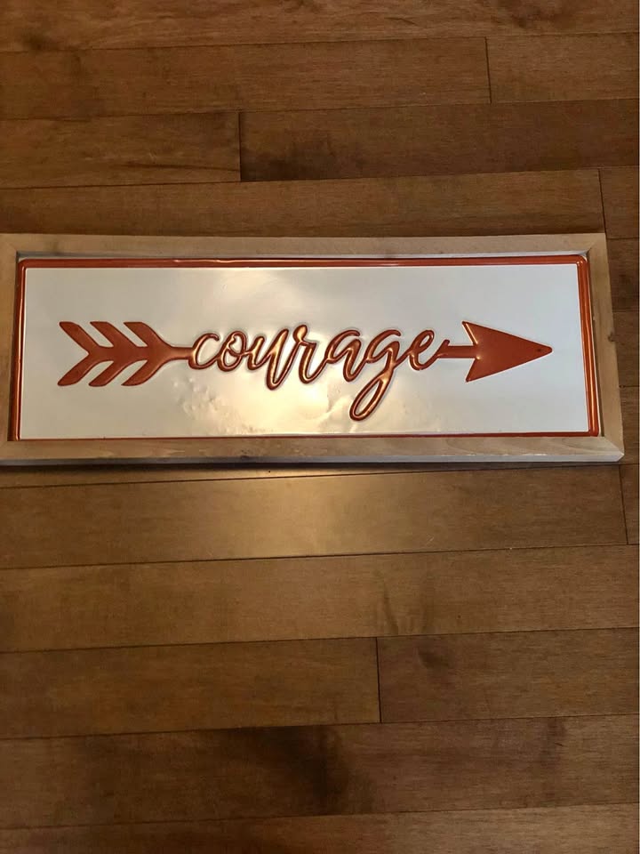 Home Decor Decorative Wall Art picture Courage Sign