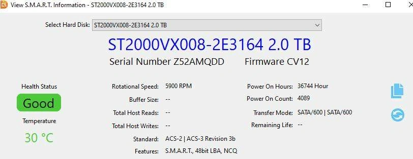 Seagate Skyhawk 2TB Hard Drive - photo 3