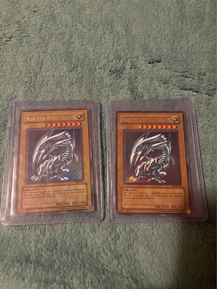 Two Blue Eyes White Dragon Cards
