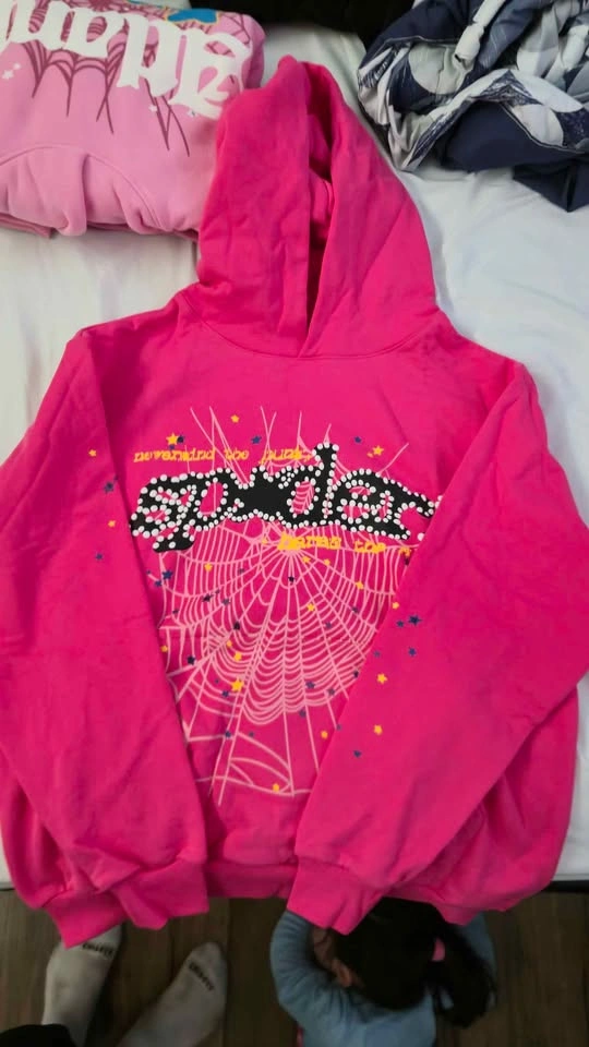 Pink sp5der hoodie - photo 2