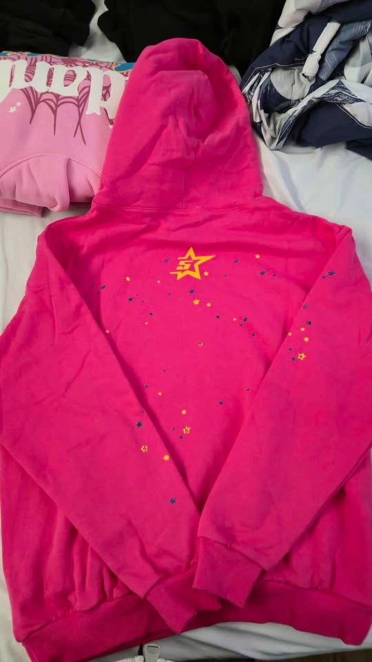 Pink sp5der hoodie - photo 3