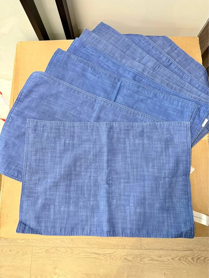 Blue Tommy Bahamas Placemats - 8pcs, Rustic, Nautical