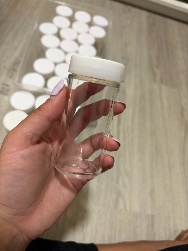 Spice Bottles - Set of 28 Glass Bottles with White Caps - photo 3