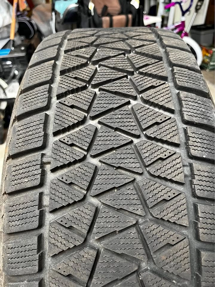 Set of 18" Bridgestone Blizzak Winter Tires & Black Steel Rims