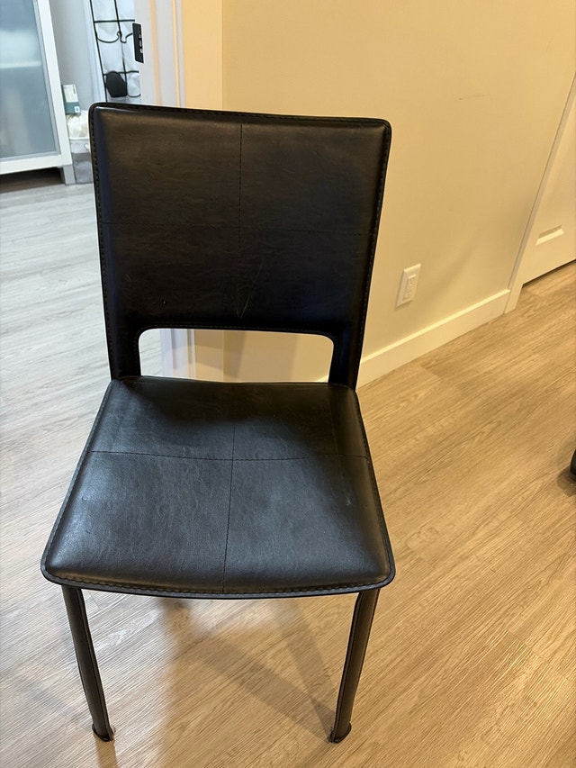 Single black chair