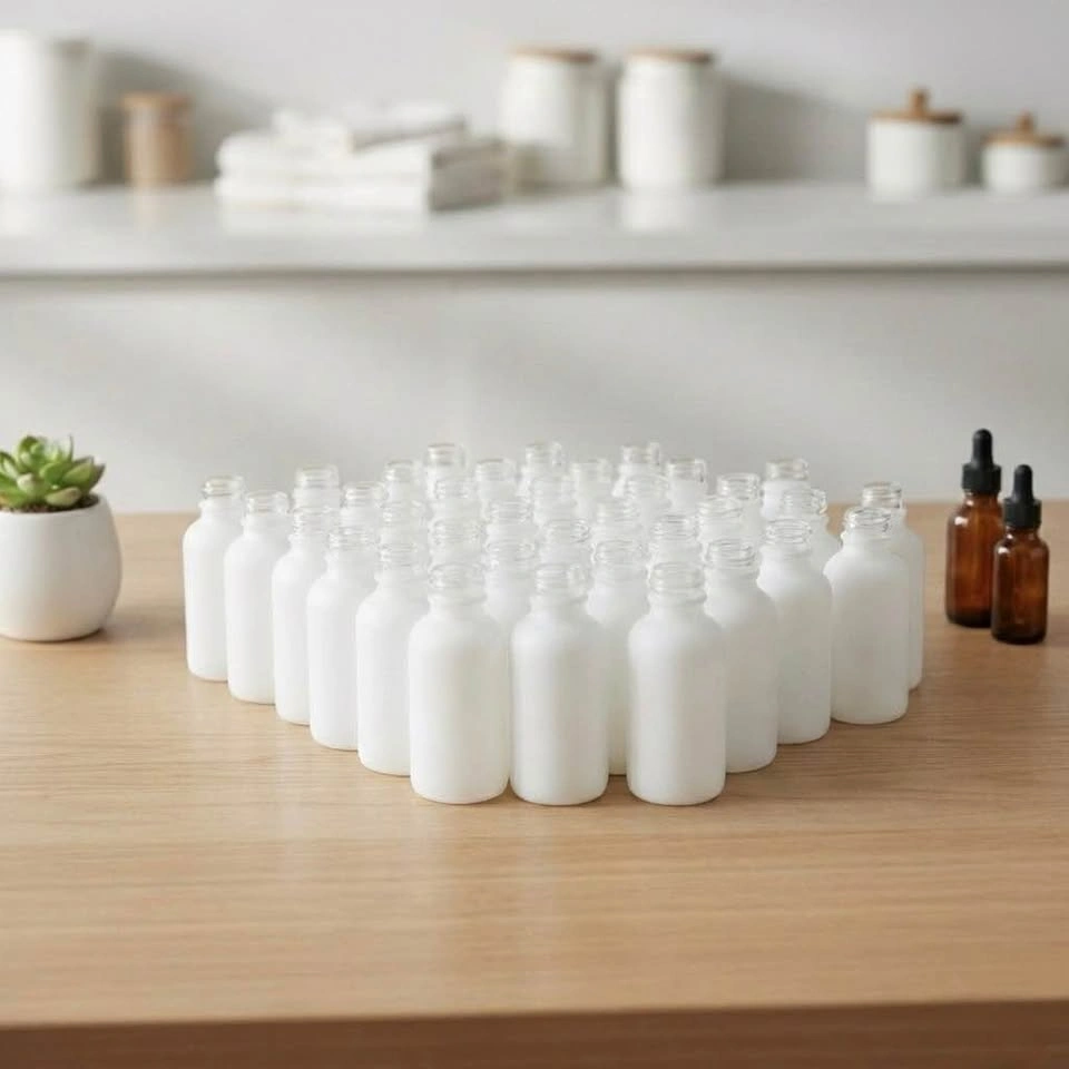 30ml Matte White Boston Round Glass Bottles - Box - photo 5
