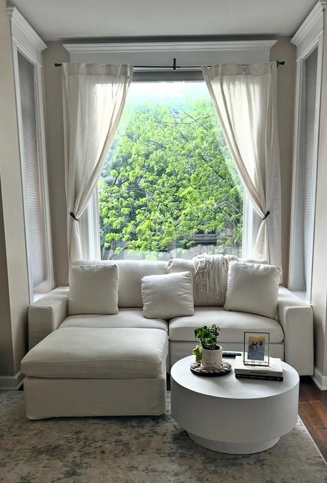 7th Avenue Modular 3-Piece Sectional - Cream/Off White
