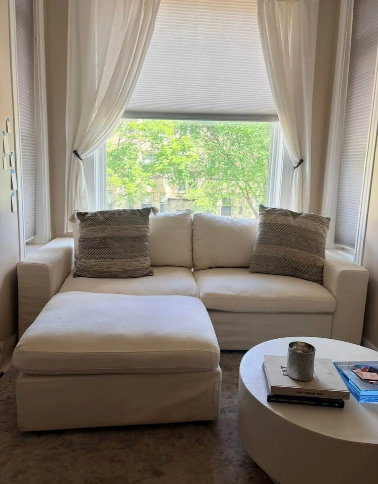 7th Avenue Modular 3-Piece Sectional - Cream/Off White - photo 2