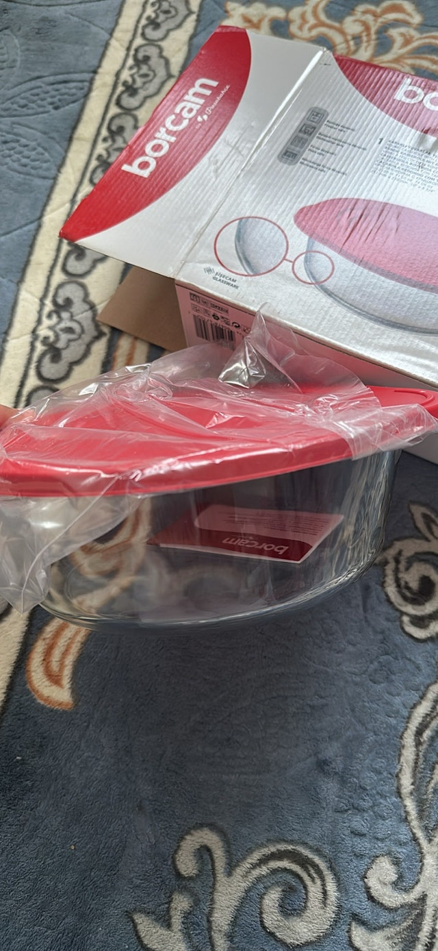 Brand New Borcam Glass Casserole Dish with Lid - photo 2
