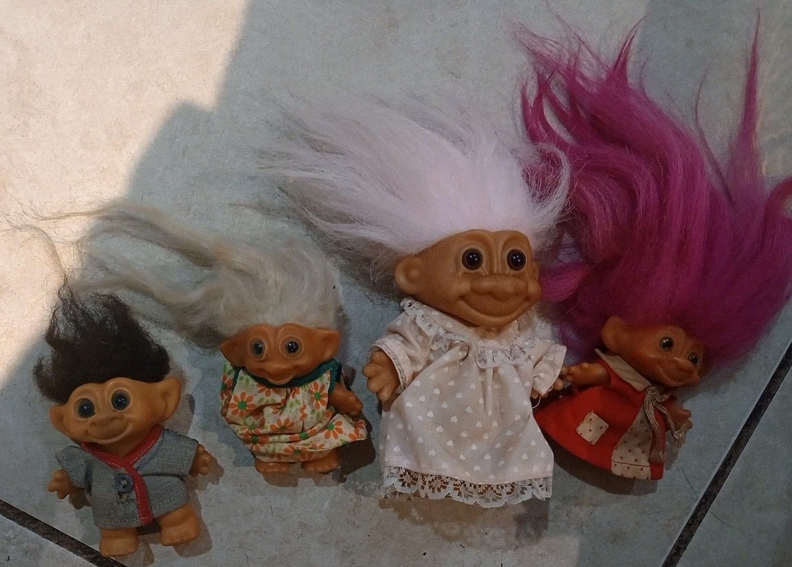 VTG 1960’s Troll Doll Lot Of 4 - photo 2