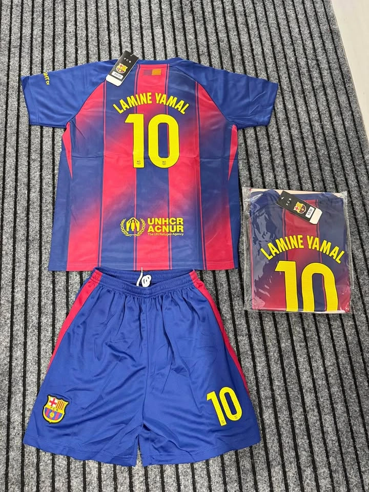 Lamine Yamal Jersey with Shorts for Kids - Size 30