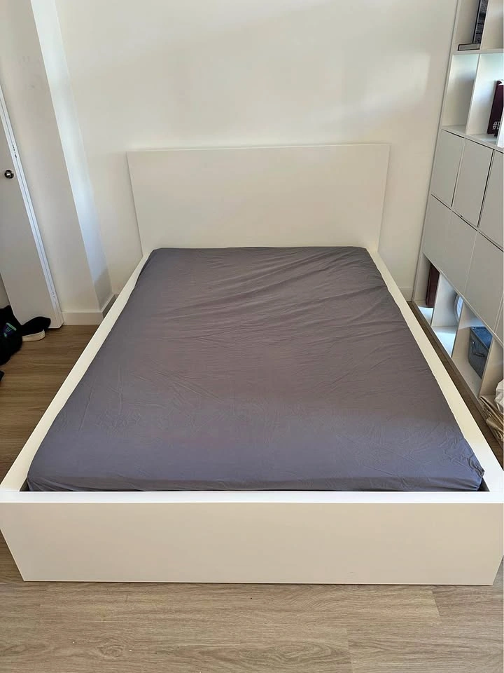 IKEA Malm Bed Frame (FULL) + Mattress + Slats