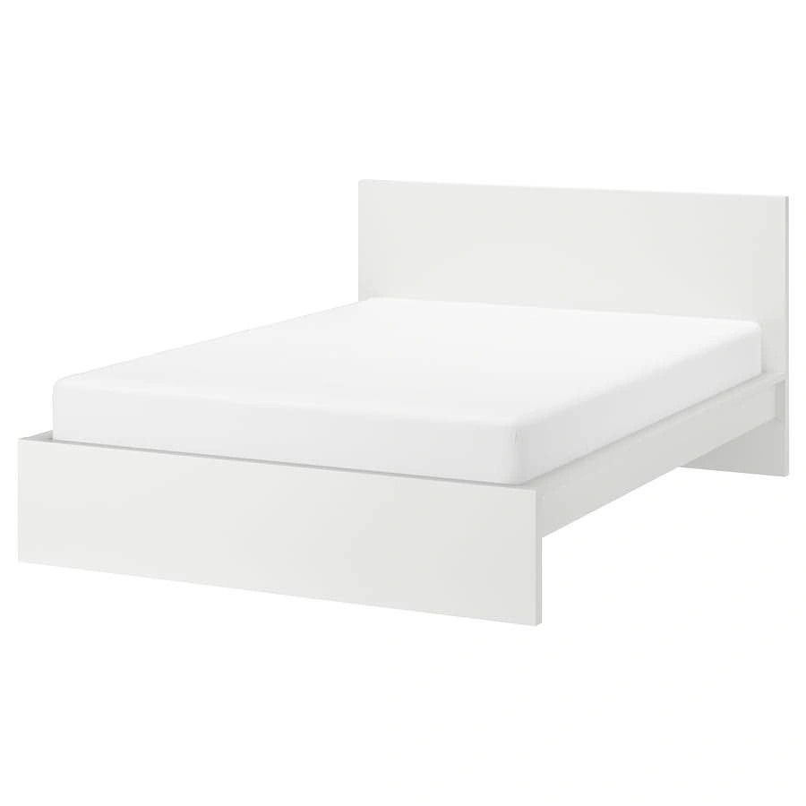 IKEA Malm Bed Frame (FULL) + Mattress + Slats - photo 2