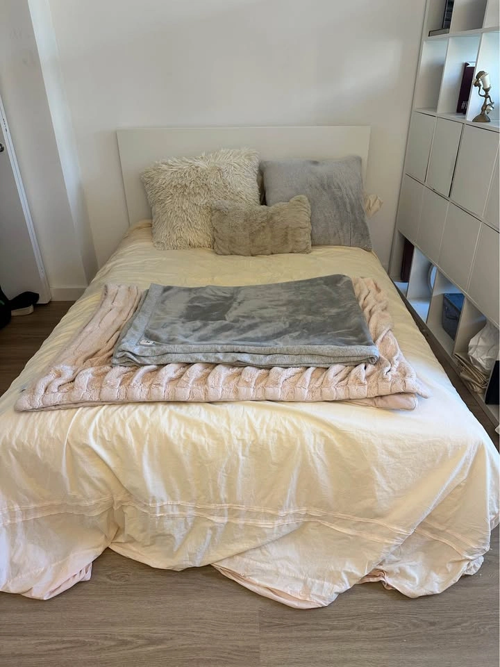 IKEA Malm Bed Frame (FULL) + Mattress + Slats - photo 3