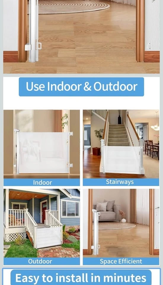 Retractable mesh baby gate - photo 3
