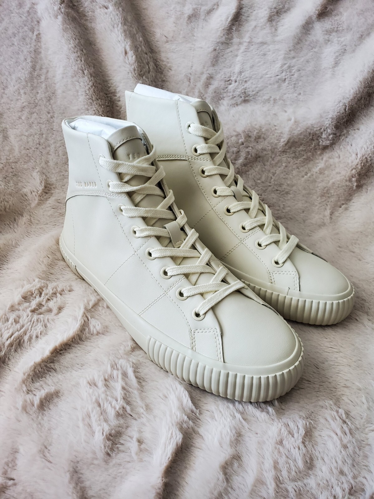 Ted Baker Women's Hi-Top Trainers Kimyil Leather Sneaker Size 9 - photo 2