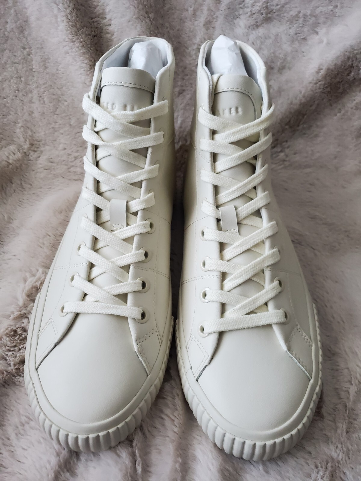 Ted Baker Women's Hi-Top Trainers Kimyil Leather Sneaker Size 9 - photo 4