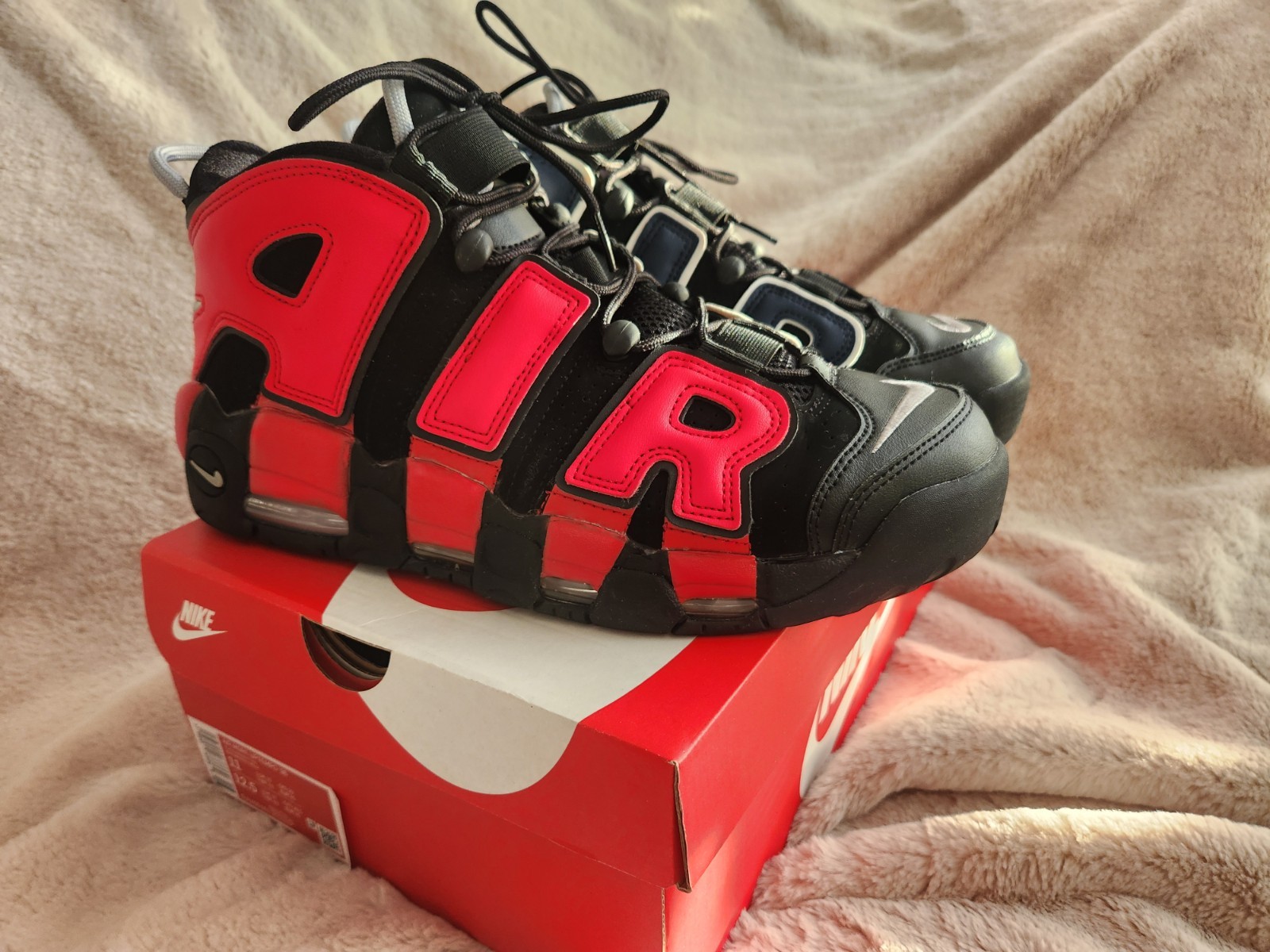 Nike Air More Uptempo '96 Split Black Navy Red DJ4400-001 Mens 1