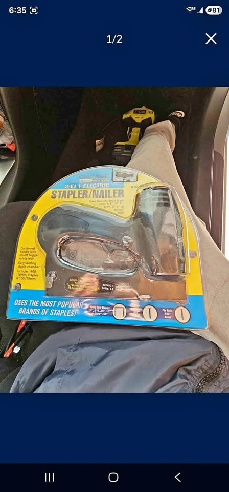 Chicago Electric Power Tools 3-in-1 Stapler/Nailer
