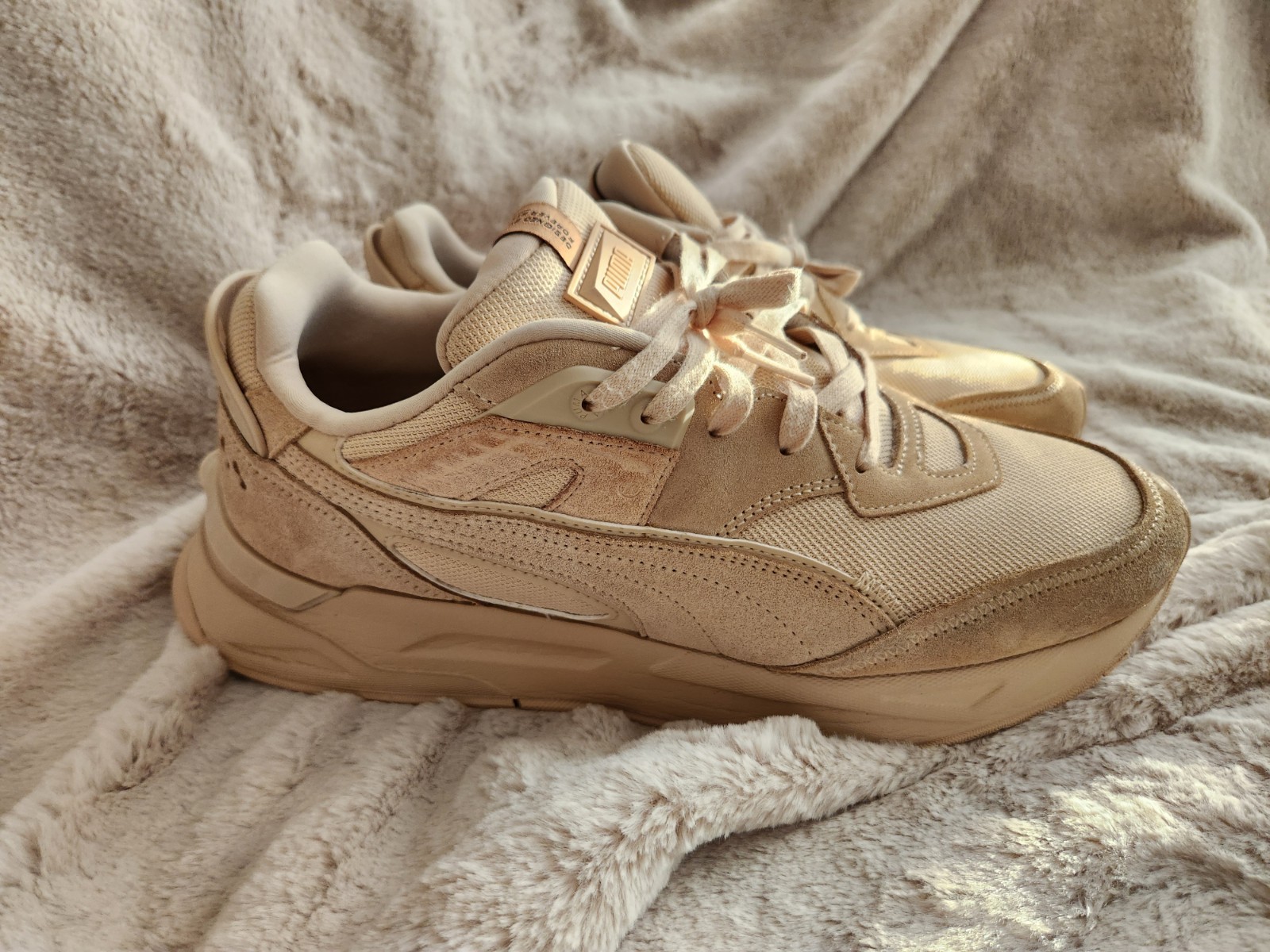 Puma Mirage Sport Tonal Light Sand Desert Tan 382739-07 Mens Sne