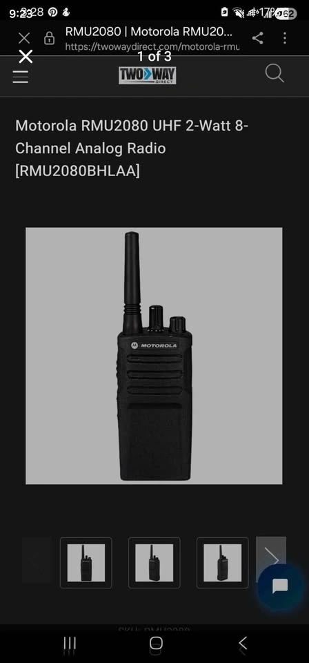 Motorola RMU2080 Rugged 2-Watt Business Two-Way Radio - photo 3