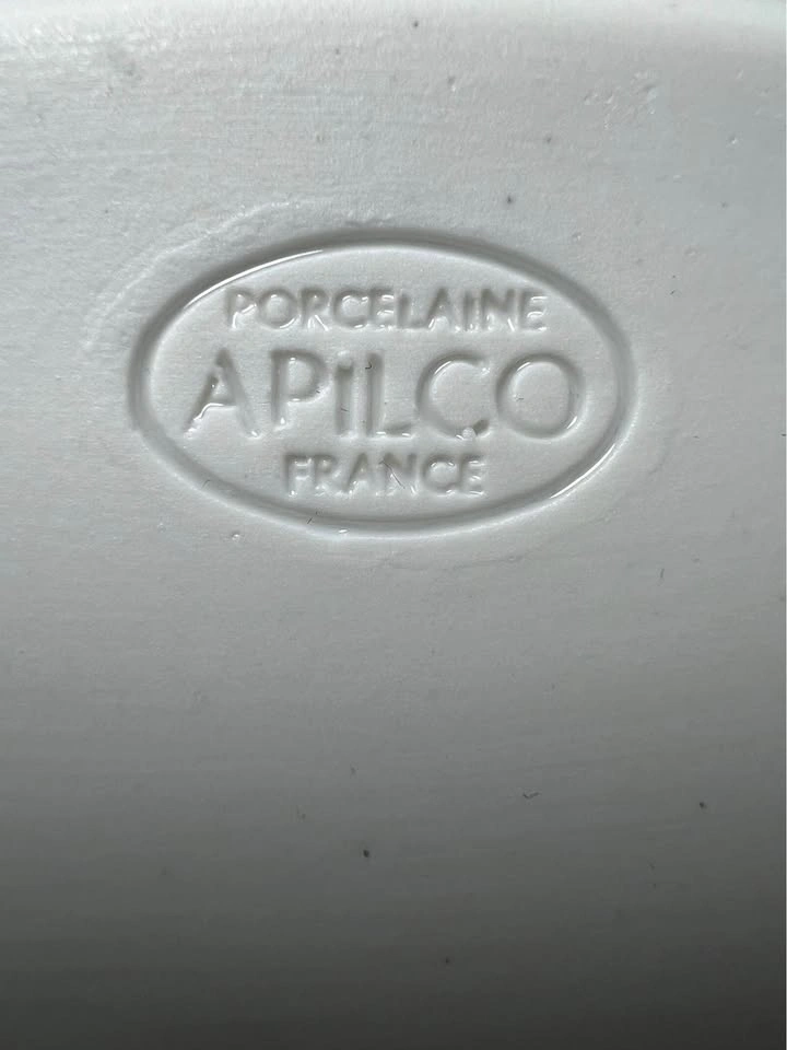 Apilco France White Porcelain Oval Au Gratin Dish No. 9 - photo 4