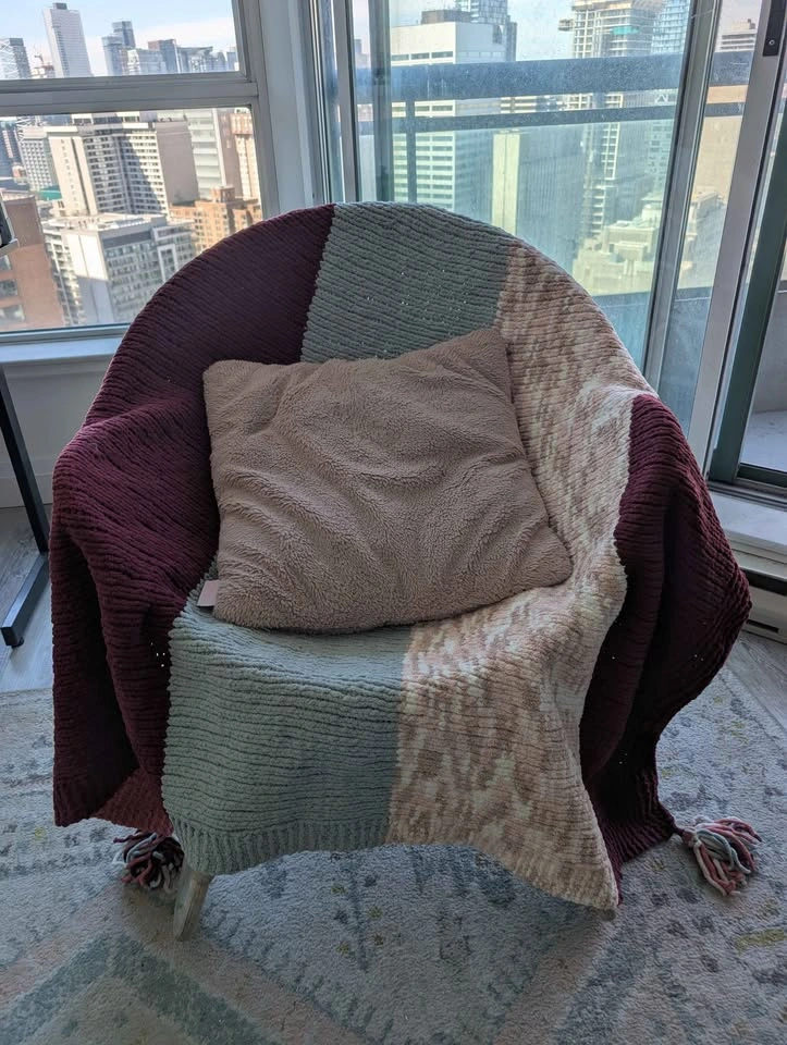 Papasan Chair & Blanket - Moving Sale - photo 3