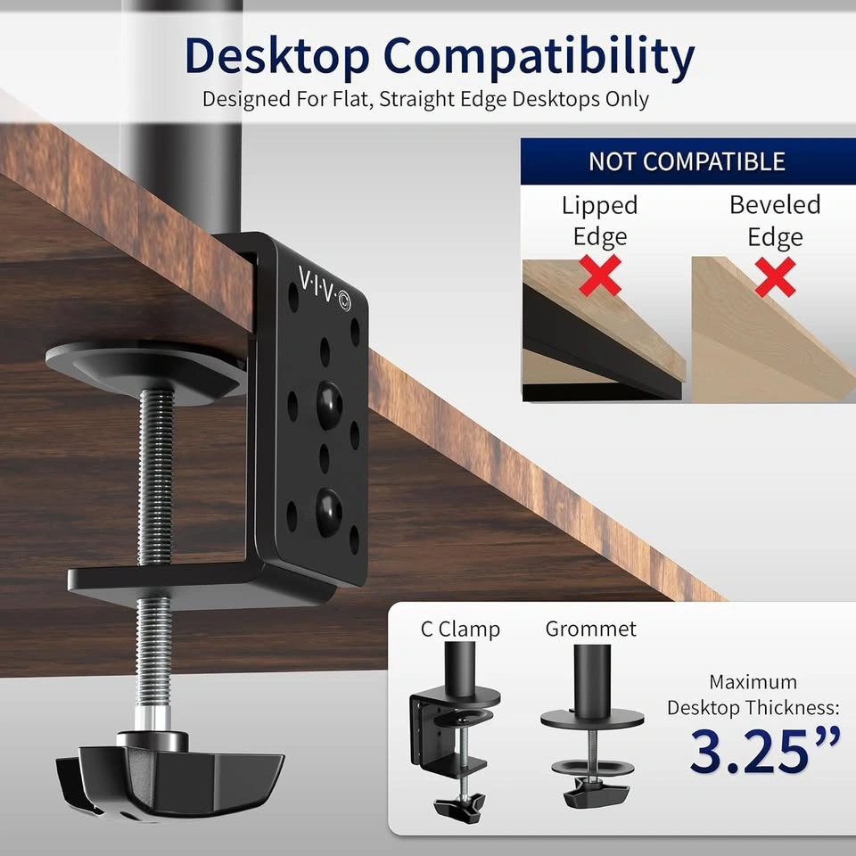 Brand new VIVO STAND-V001 Single Monitor Desk Mount – sealed in - photo 2