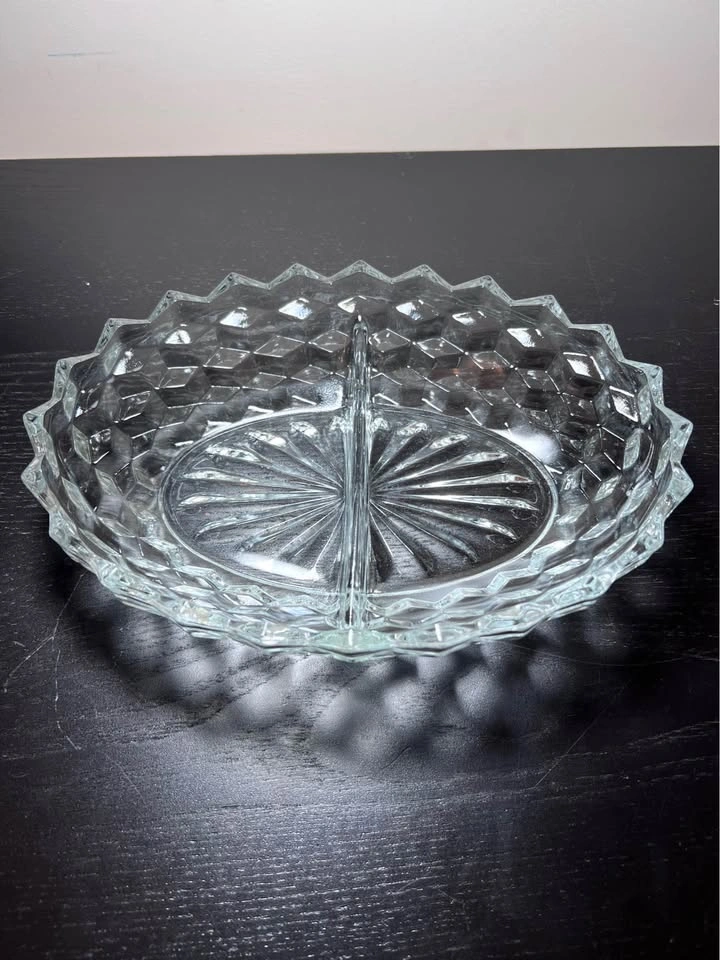 Vintage Fostoria American Glass Relish Dish - photo 3