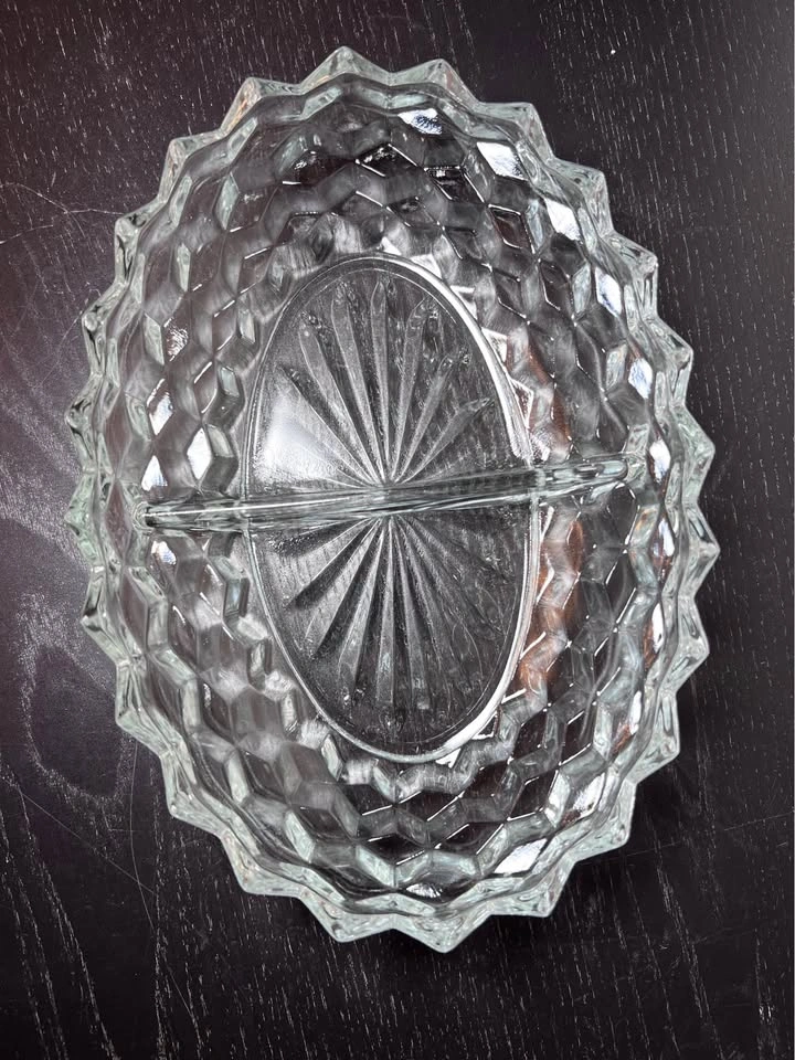 Vintage Fostoria American Glass Relish Dish - photo 4