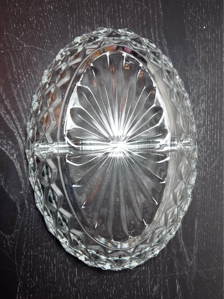 Vintage Fostoria American Glass Relish Dish - photo 5