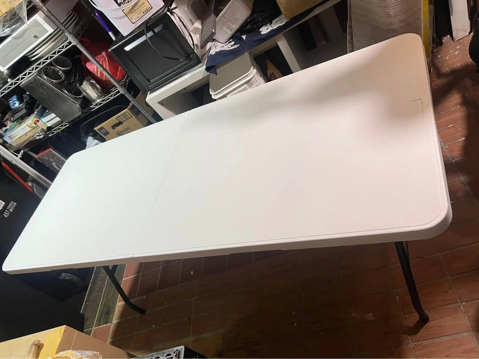 6FT Folding Table Plastic 6 Foot Foldable Table - photo 2