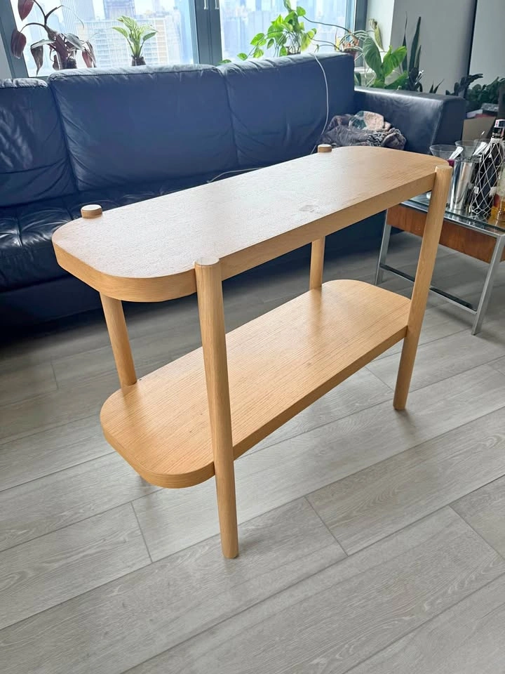 White Oak Console / Display Shelf