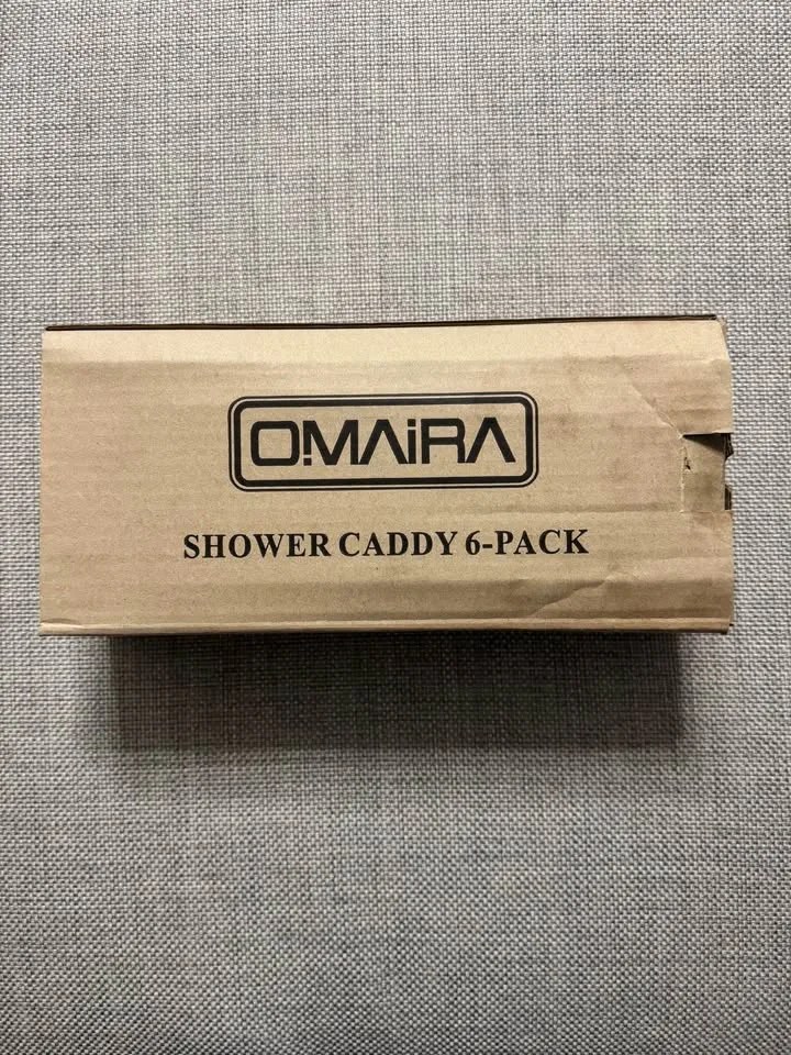 New! OMAIRA 6-Pack Shower Caddy Organizer Shelves Rack image indicator(3)