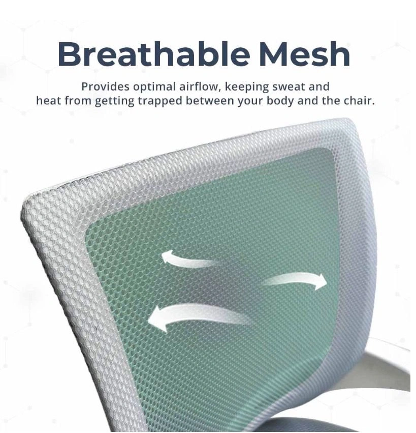 BRAND NEW MotionGrey Ergonomic Office Chair - White & Grey Mesh - photo 5
