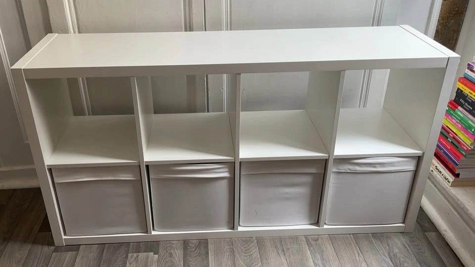 BRAND NEW IKEA KALLAX (2x4) - High Gloss White - Film Still On! - photo 3