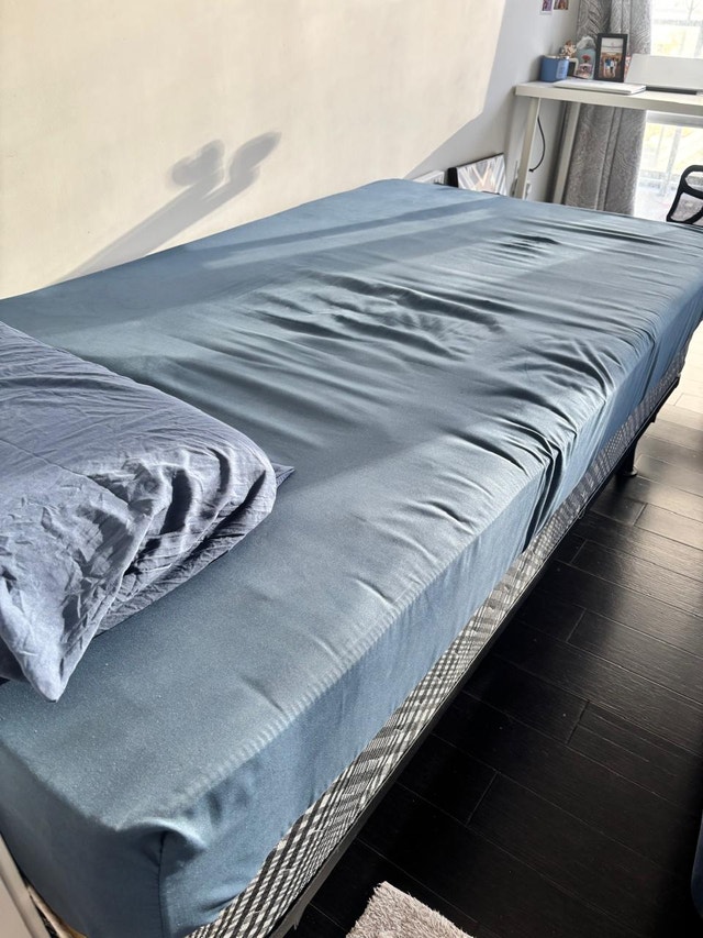 FIRM Orthopedic Twin Bed Set - Cotton Mattress & Frame - photo 5