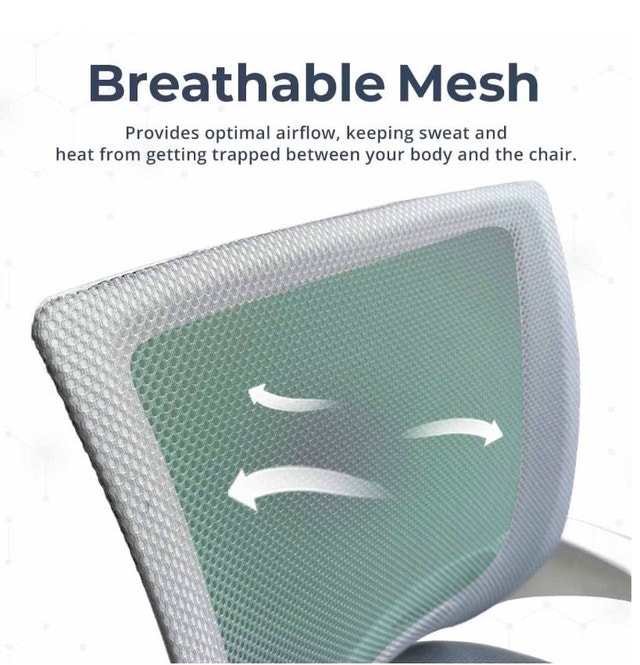 BRAND NEW MotionGrey Ergonomic Office Chair - White & Grey Mesh - photo 5