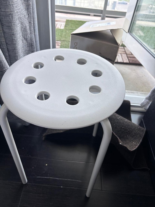 Set of 2 IKEA MARIUS Stools - White - New Condition!