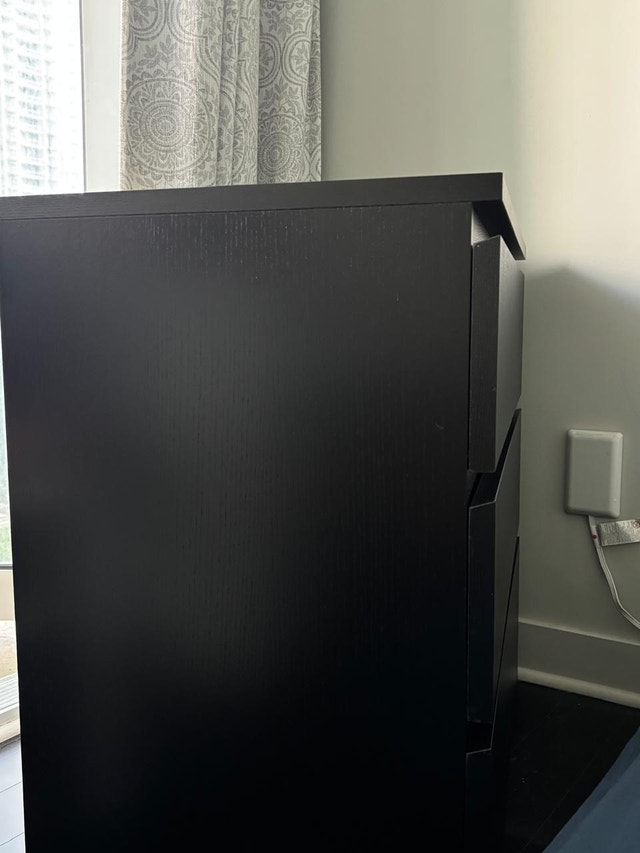 NEW IKEA STORKLINTA 3-Drawer Dresser - Dark Brown/Oak - photo 3