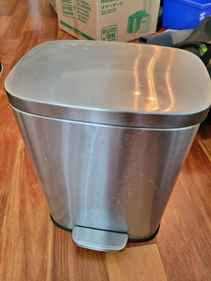 Small Metal Garbage Bin