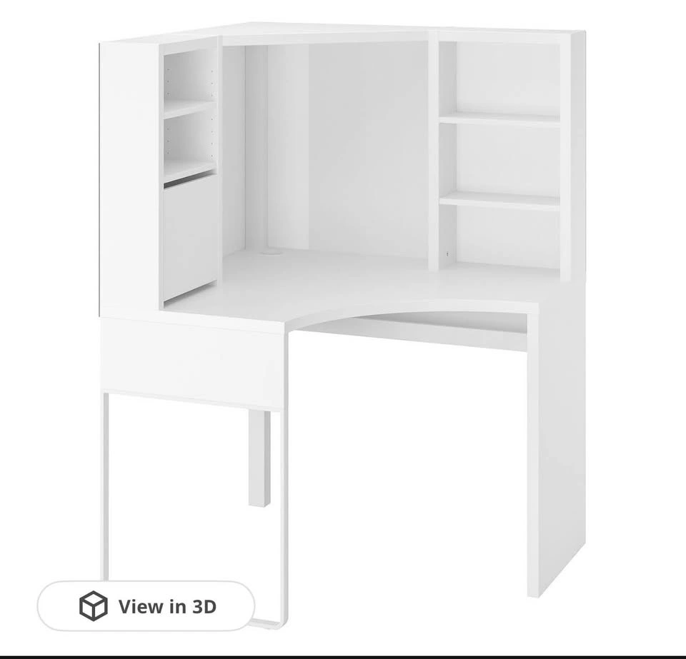IKEA MICKE Corner Workstation - White (Assembled!) - photo 5