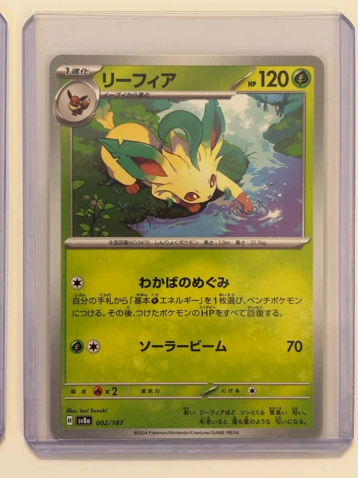 MINT Japanese Pokemon Glaceon & Leafeon - photo 3
