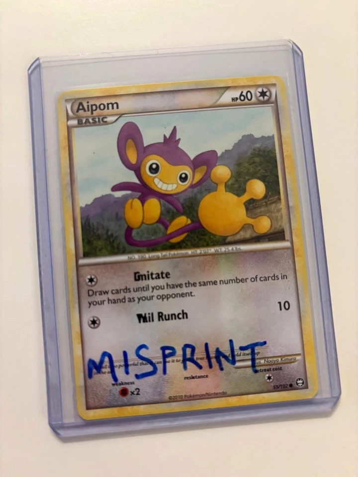 Pokemon Error Misprint Aipom 🙈