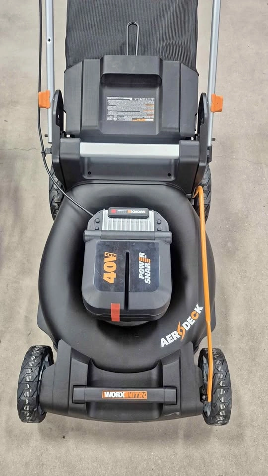 Worx Nitro Aerodeck 40V Cordless Lawn Mower - Brand New